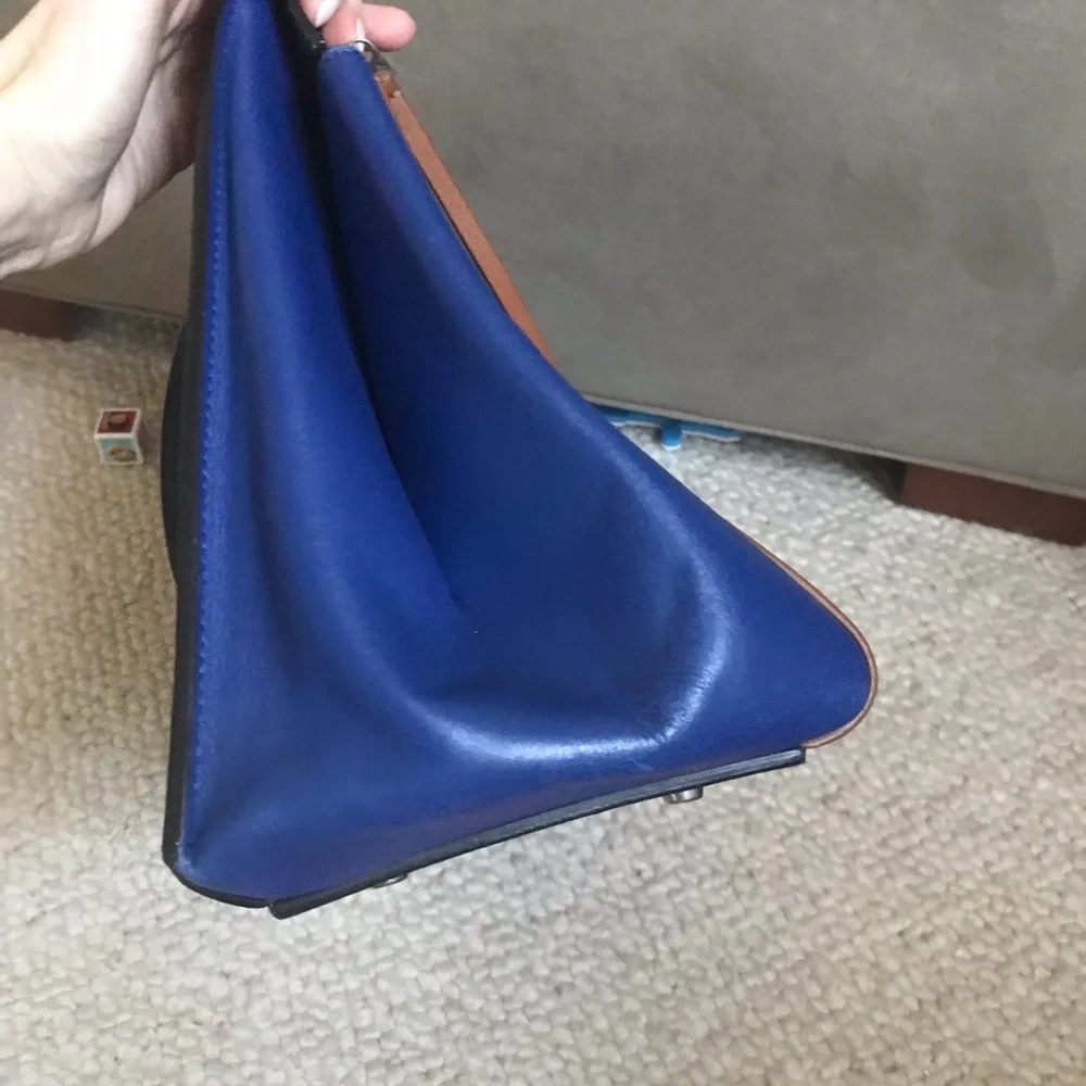 Celine Edge bag blue black brown - Picture 7 of 11